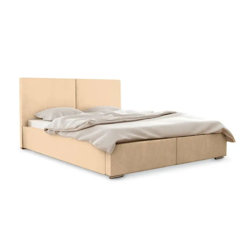 Łóżko Tapicerowane Classic 160x200 Beżowy Oferta