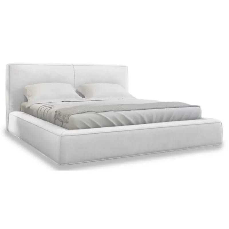 Łóżko Tapicerowane Premium Cassy 180x200 Białe Ograniczona ilość