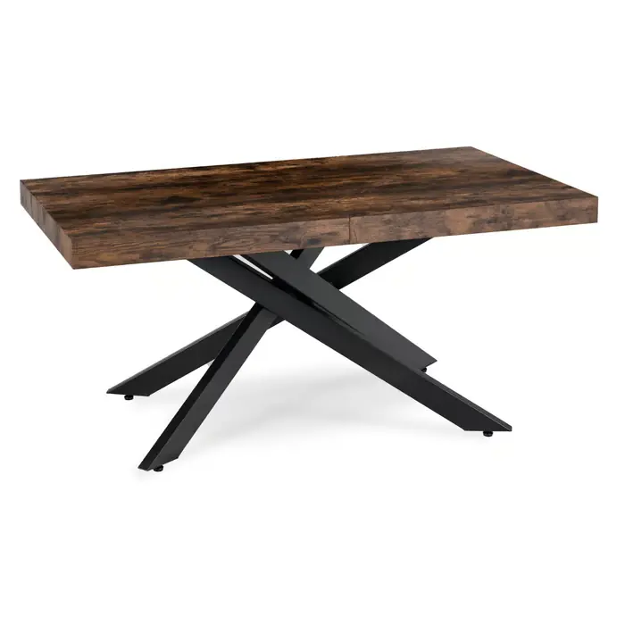 Nowy Hampton Stół rozkładany 160–240 cm, dąb rustykalny/czarny