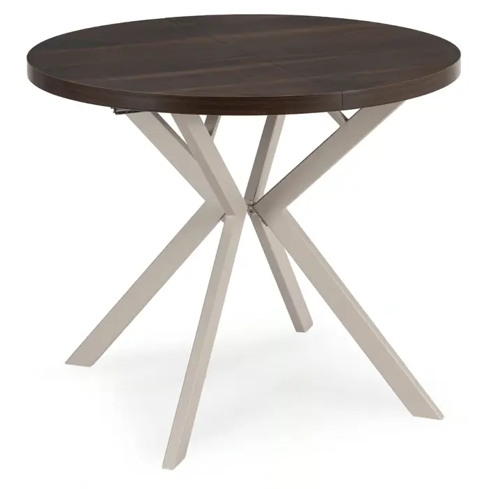 Ograniczona ilość Lugo Stół rozkładany 90–190 cm, orzech/kaszmir
