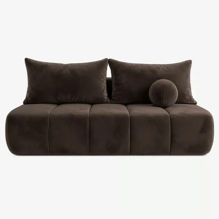 Bestseller Saria Sofa rozkładana, brązowy welur
