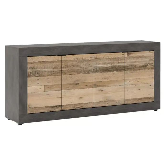 Blago Komoda 180 cm, surowy dąb/czarny loft Super okazja