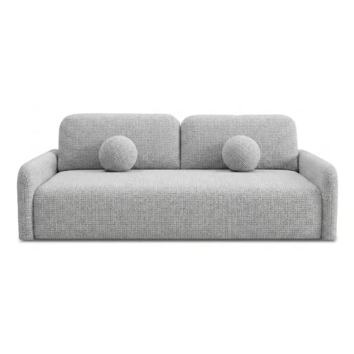 Tylko do końca tygodnia Duo Sofa rozkładana, 2-osobowa, szary szenil