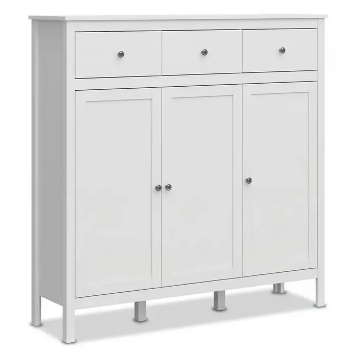 Azura Komoda 132 cm, z szufladami, biała Oferta