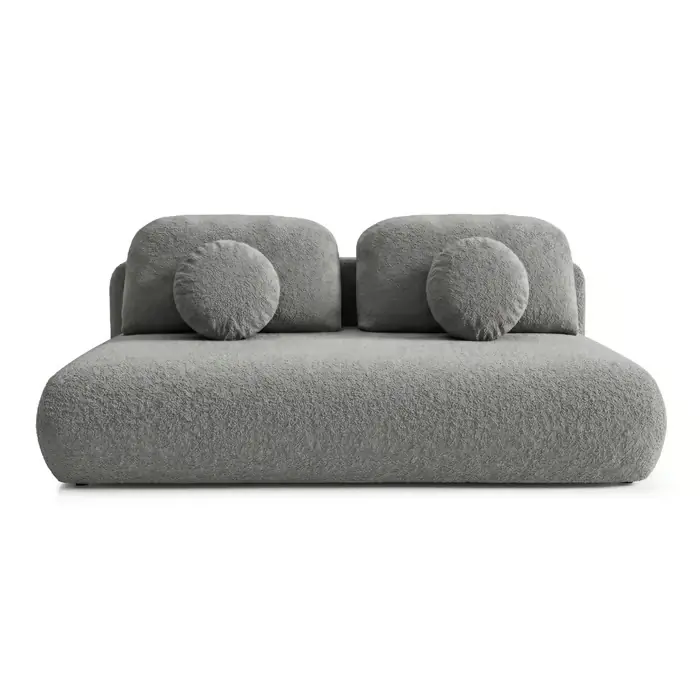 Oferta limitowana Base Sofa rozkładana, 2-osobowa, szare boucle