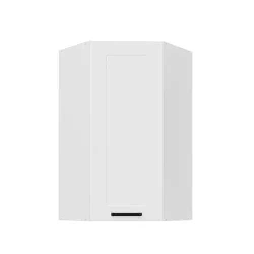 Hit sprzedaży Szafka wisząca narożna Luna biały/biały 60x60 GN-108 (45°) 1F