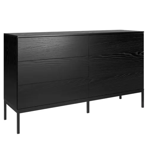 Wyjątkowa oferta Komoda Indura 6S 150 cm czarny