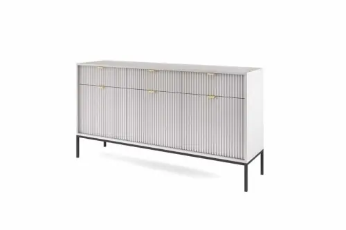 Komoda trzydrzwiowa z szufladami Nova KSZ-154 szary Promocja