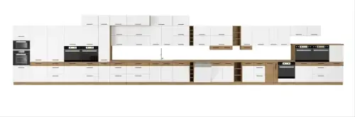 Meble kuchenne Vigo biały połysk zestaw indywidualny Obniżka ceny