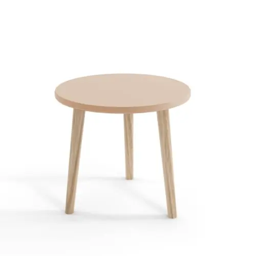 Stolik kawowy Bolea 67 cm na drewnianych nogach - macchiato Rabat