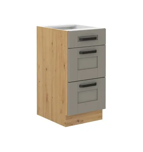 Szybka wysyłka Szafka dolna Luna Clay grey/artisan 40 D 3S BB