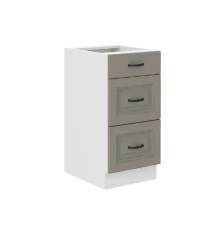 Szafka dolna Stilo Clay Grey/biały 40 D 3S BB Dostępne od ręki