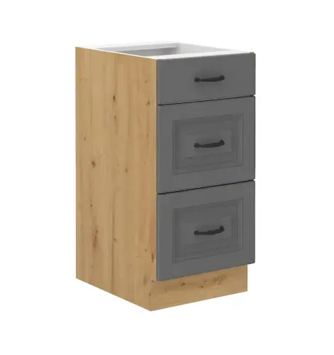 Sprawdź teraz Szafka dolna Stilo Dust grey/artisan 40 D 3S BB