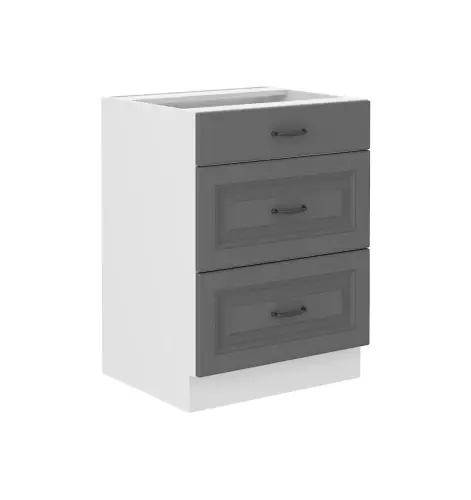 Szafka dolna Stilo Dust grey/biały 60 D 3S BB Zamów teraz